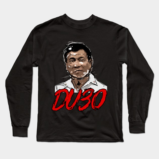 President DU30 Long Sleeve T-Shirt by edbertguinto